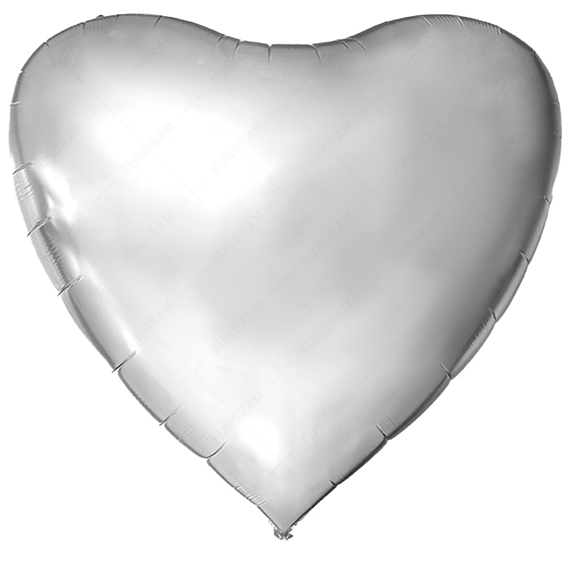 Heart - Silver - 68 inch