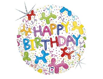 Birthday - Balloon Dogs - 18 inch - Betallic