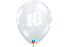 Q.11 - Cijfer 18 - Sparkle - Diamond Clear - 25 pcs
