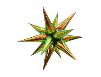 Exploding Star - Aurora Green - 26 inch - 5 stuks