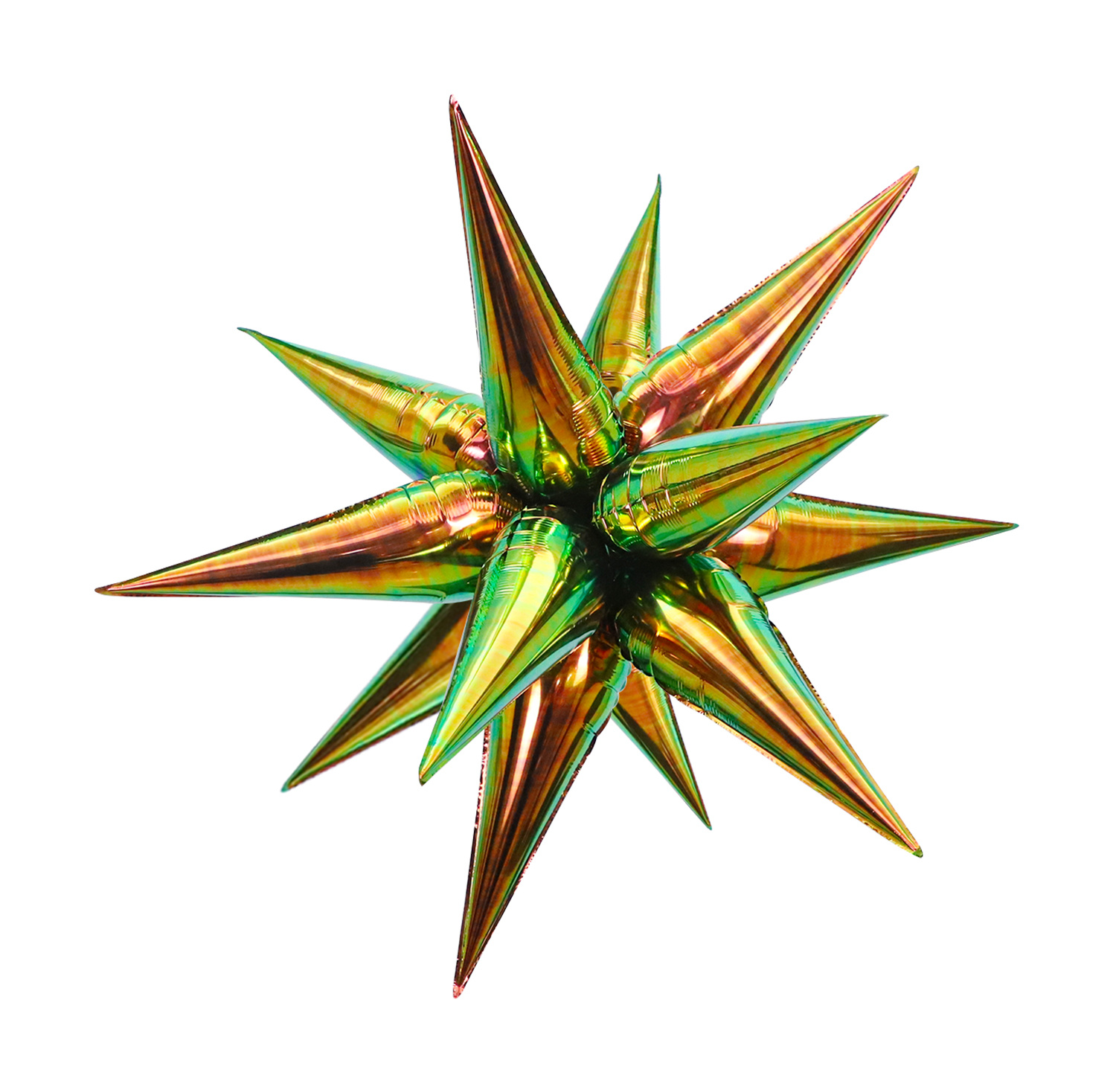 Exploding Star - Aurora Green - 26 inch - 5 stuks