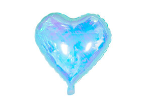 Heart - Ice Crystal Blue - 18 inch