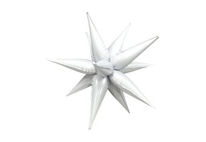 Exploding Star - Milky White  - 26 inch - 5 stuks