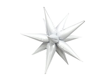 Exploding Star - Milky White  - 26 inch - 5 stuks