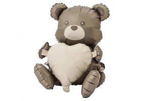 Sitting Bear - 3D - Grey Tone - 55x41x33 cm