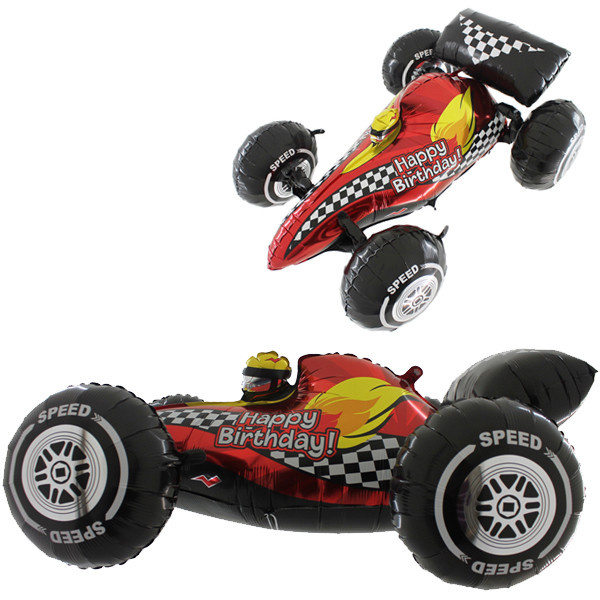 Dimensionals - Sport Car Red- Happy Birthday - 36inch