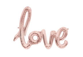 Woord - LOVE Script - Rosegold - 40 inch