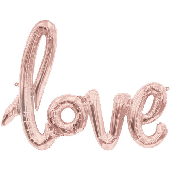 Woord - LOVE Script - Rosegold - 40 inch