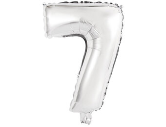 Cijfer Mini Silver - 7 - A34cm