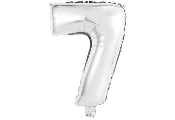 Cijfer Mini Silver - 7 - A34cm