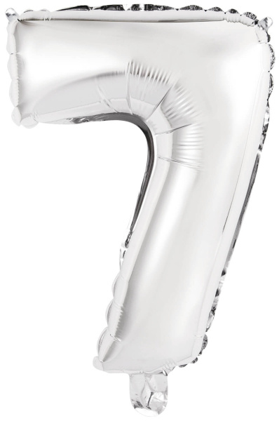 Cijfer Mini Silver - 7 - A34cm