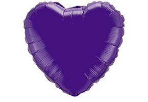 Heart - Purple Violet - 32 inch - Flex - 2 pcs