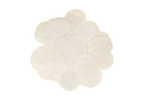 Confetti 25mm - White - 100gr Vlamwerend