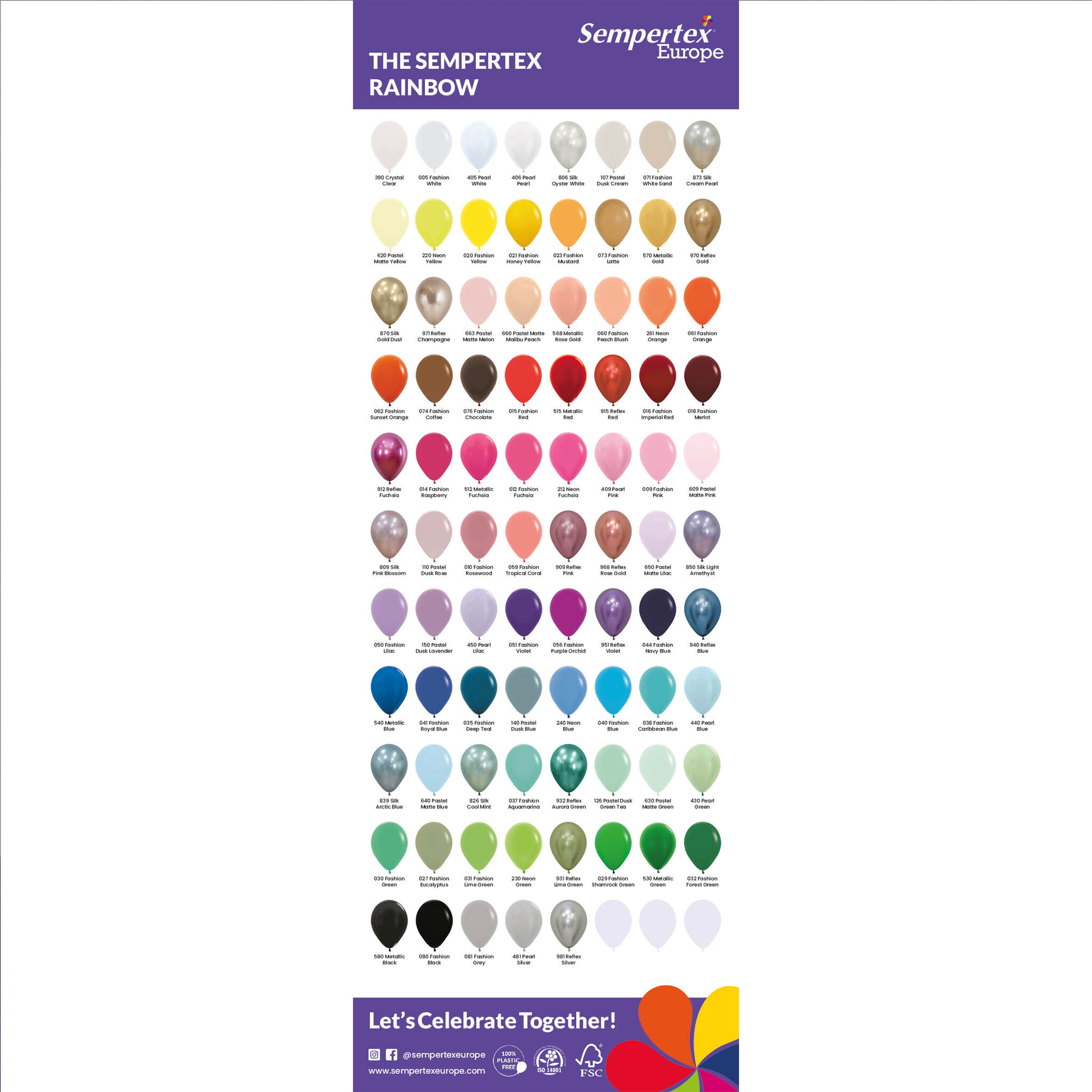 Kleuren Referentie Poster - Sempertex Europe