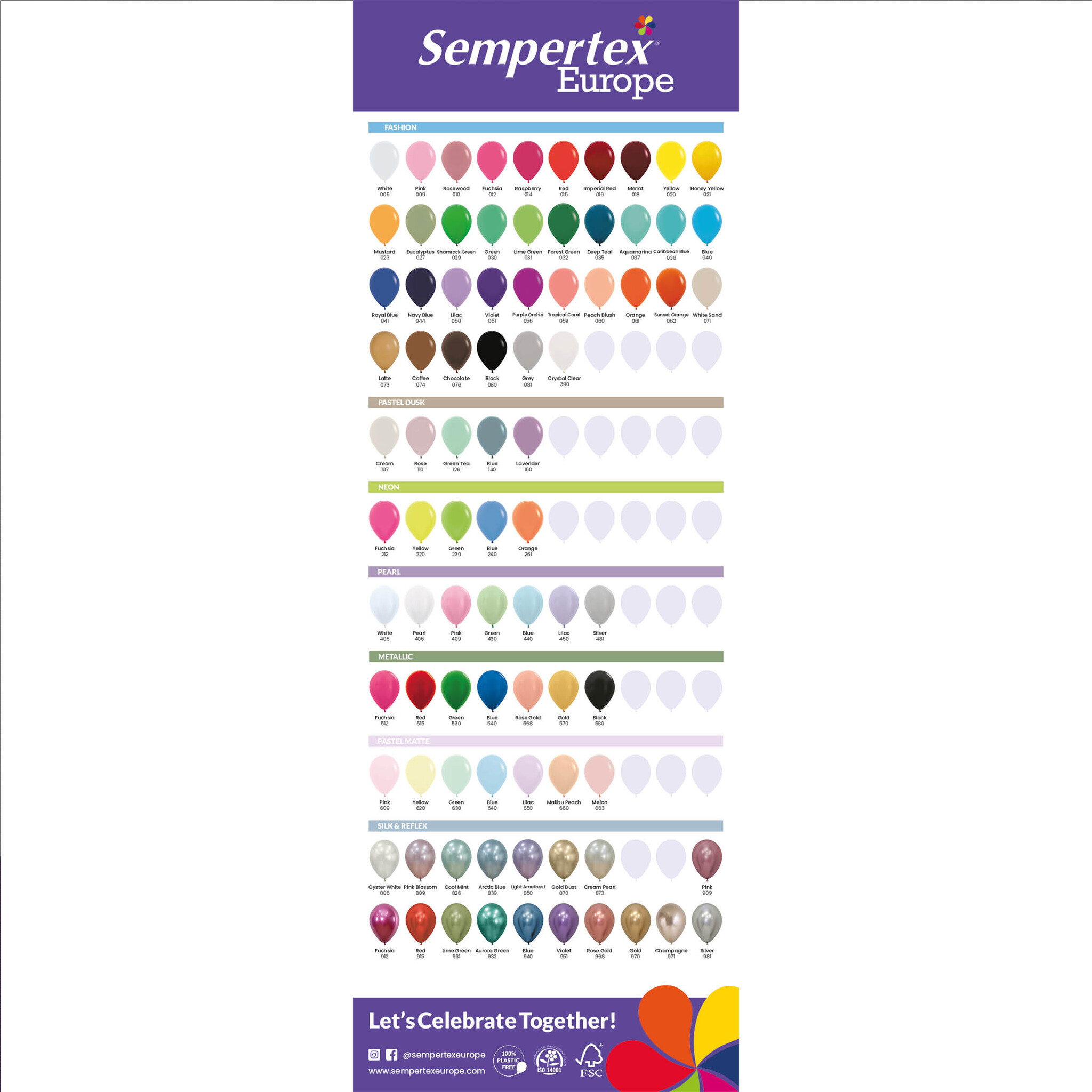 Kleuren Referentie Poster - Sempertex Europe