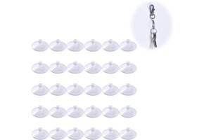 Suction Cup - 40mm - met dwarsgat 5mm - 30 pcs