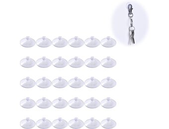 Suction Cup - 40mm - met dwarsgat 5mm - 30 pcs