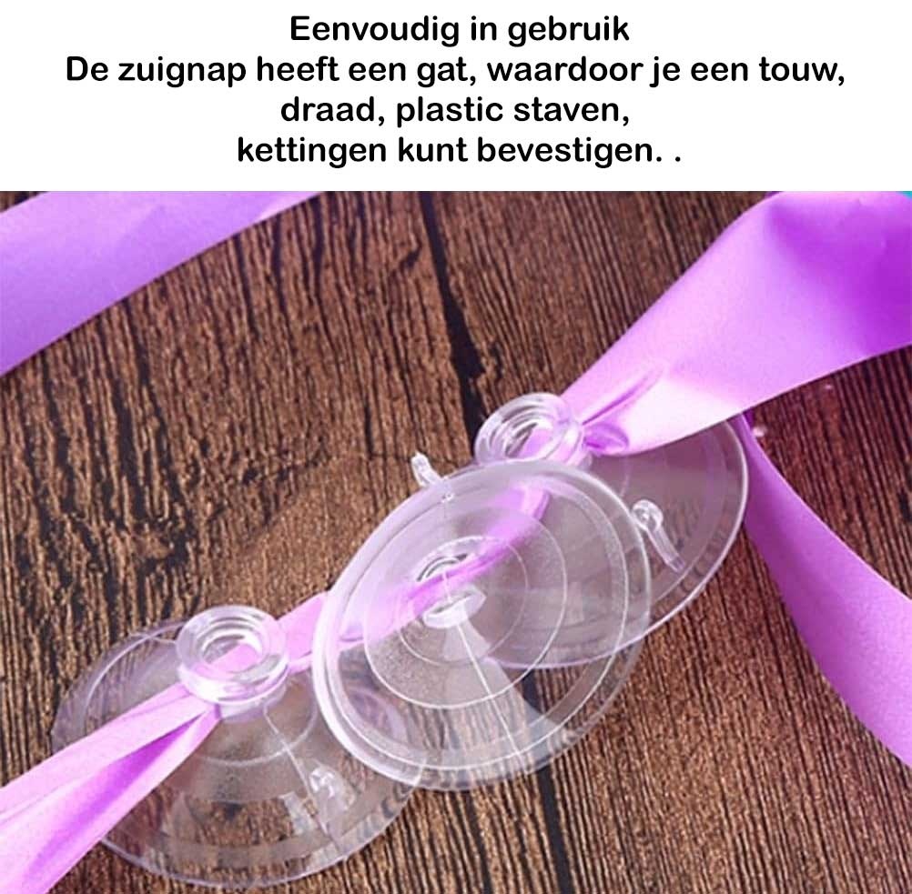 Suction Cup - 40mm - met dwarsgat 5mm - 30 pieces