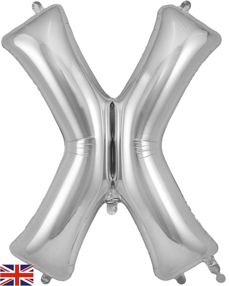 Letter Silver - X - Oaktree  34 inch