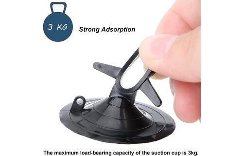 Suction cup - 4.5 cm - incl. hook - 60 pieces