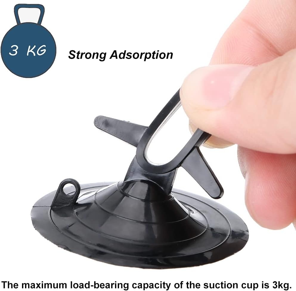 Zuignap - 4,5 cm - incl haak - 60 stuks