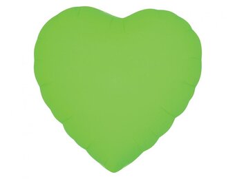 Heart - Neon Green - 18 inch