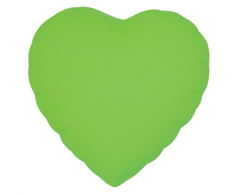 Heart - Neon Green - 18 inch