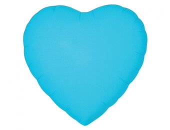Heart - Neon Blue - 18 inch