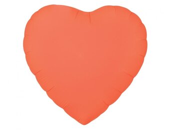 Heart - Neon Orange - 18 inch