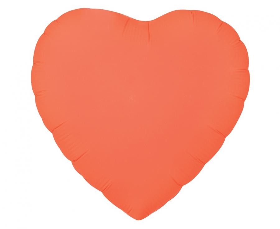 Heart - Neon Orange - 18 inch