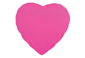 Heart - Neon Fuchsia - 18 inch