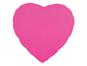 Heart - Neon Fuchsia - 18 inch
