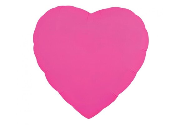 Heart - Neon Fuchsia - 18 inch