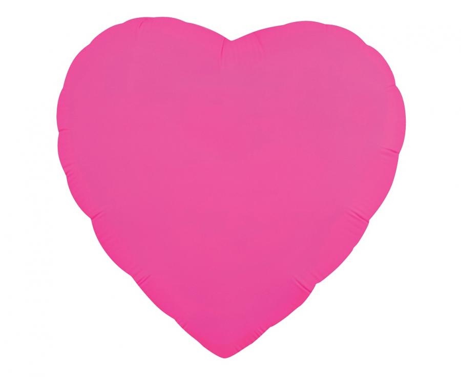 Heart - Neon Fuchsia - 18 inch