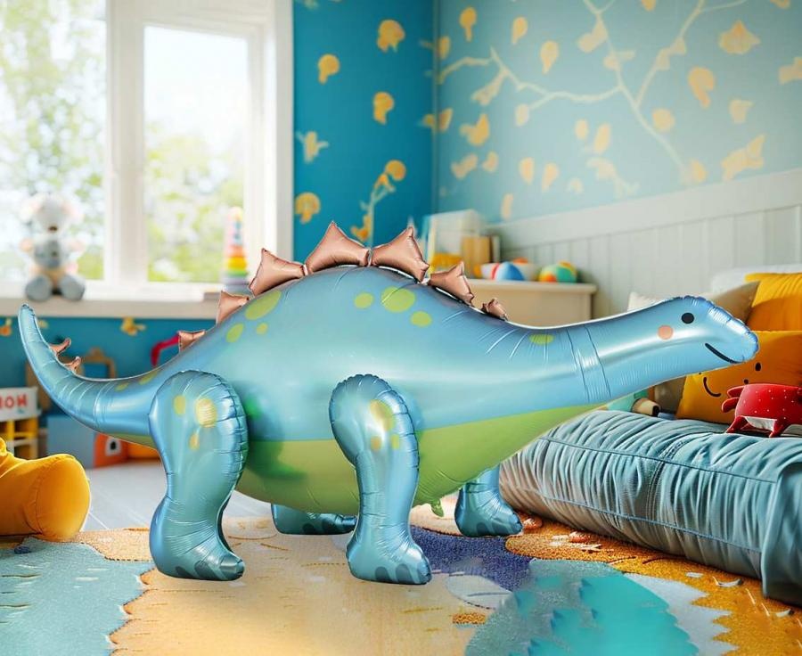 Stegosaurus - 238x91x103 cm - incl handpomp