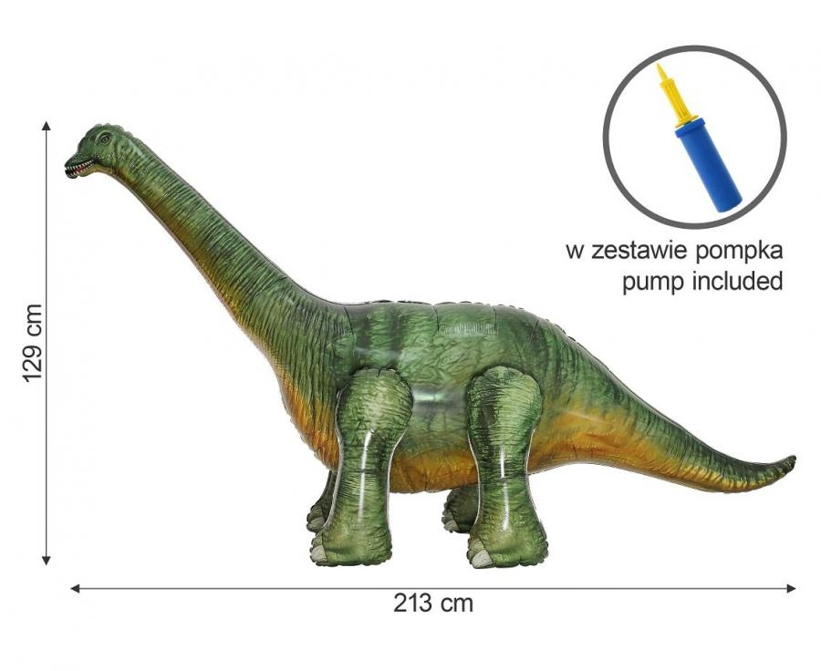 Brachiosaurus - 213x86x129 cm - incl handpomp