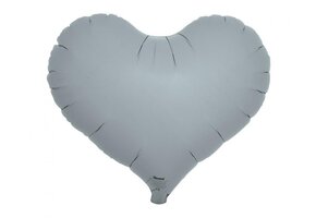 Heart JELLY - Blue Grey - 14 inch - 5 stuks
