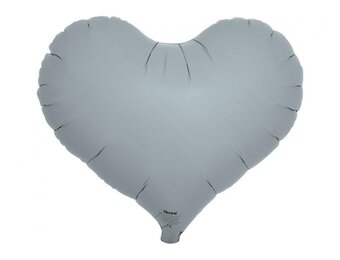 Heart JELLY - Blue Grey - 14 inch - 5 stuks