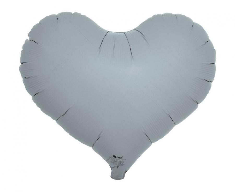 Heart JELLY - Blue Grey - 14 inch - 5 stuks