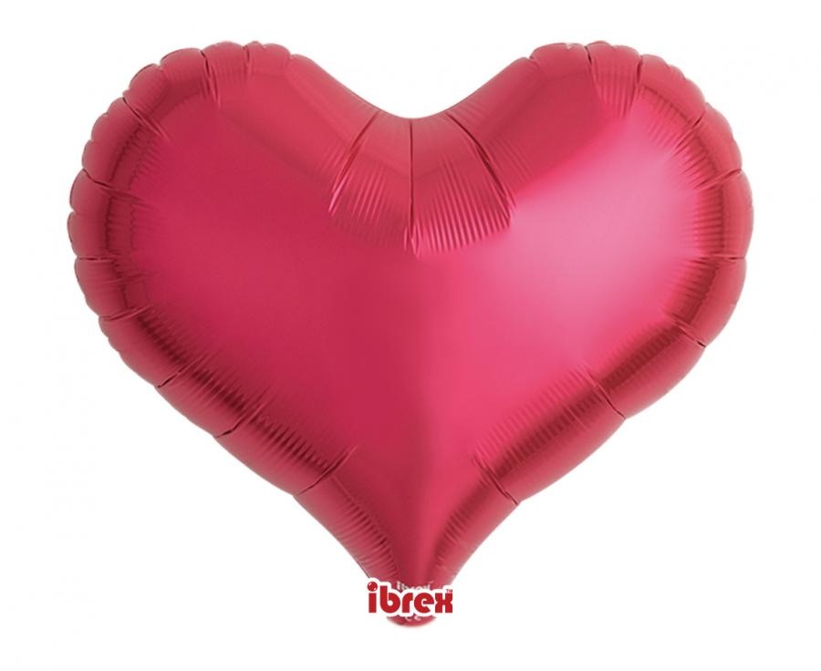 Heart JELLY - Metallic Red - 14 inch - 5 stuks