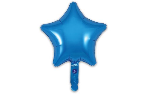 Star - Blue - 9inch - verpakt 5 stuks - zelfsluitend
