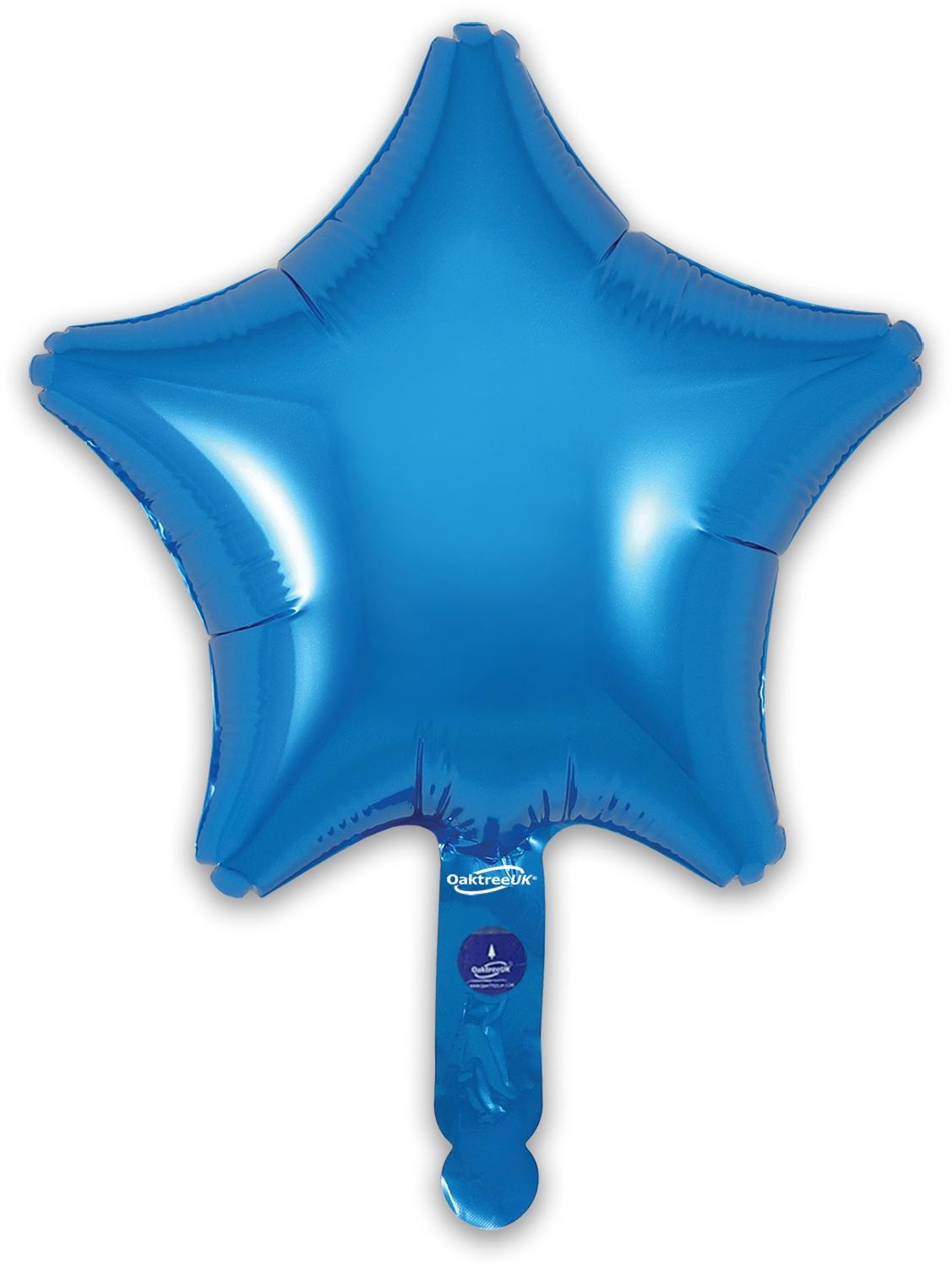 Star - Blue - 9inch - verpakt 5 stuks - zelfsluitend