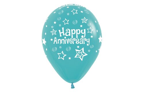 Sempertex 12 inch - Happy Anniversary - Assortiment - 25 pieces