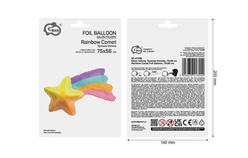 Shooting Star - Rainbow - 75 x 56 cm