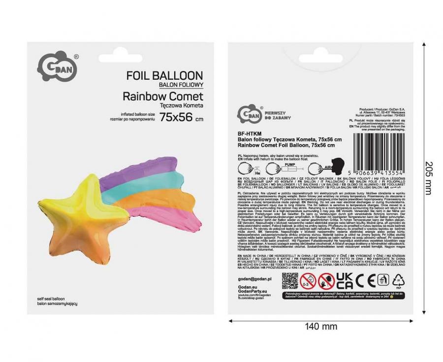 Shooting Star - Rainbow - 75 x 56 cm