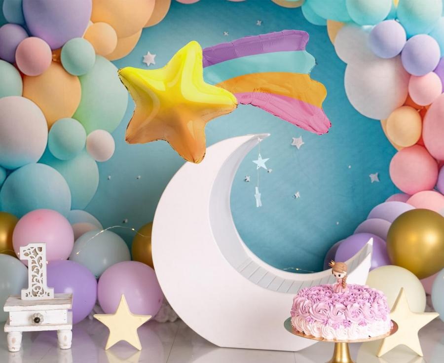 Shooting Star - Rainbow - 75 x 56 cm