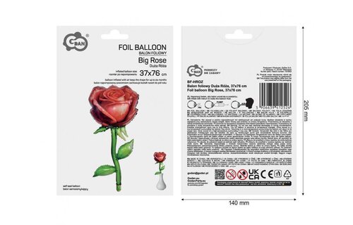 Red Rose -  37x76 cm