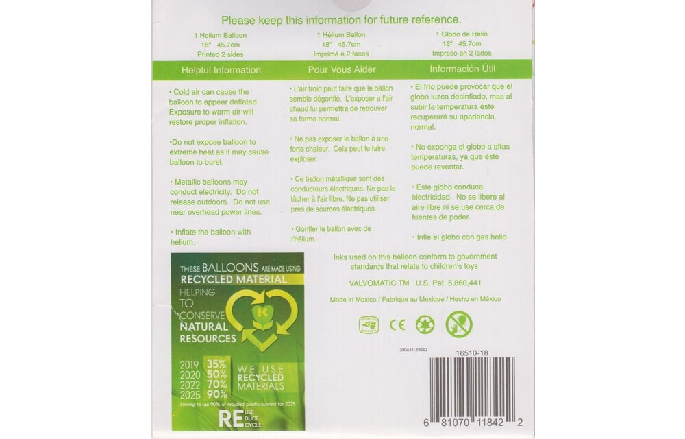 ECO - Love You Mum Jungle - 18 inch - Kaleidoscope