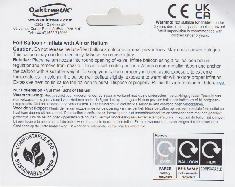 Sparkling Fizz - 50 - White/Rose Gold - O18"/45cm