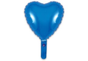 Heart - Blue - 9inch - packed 5 pcs - self sealing
